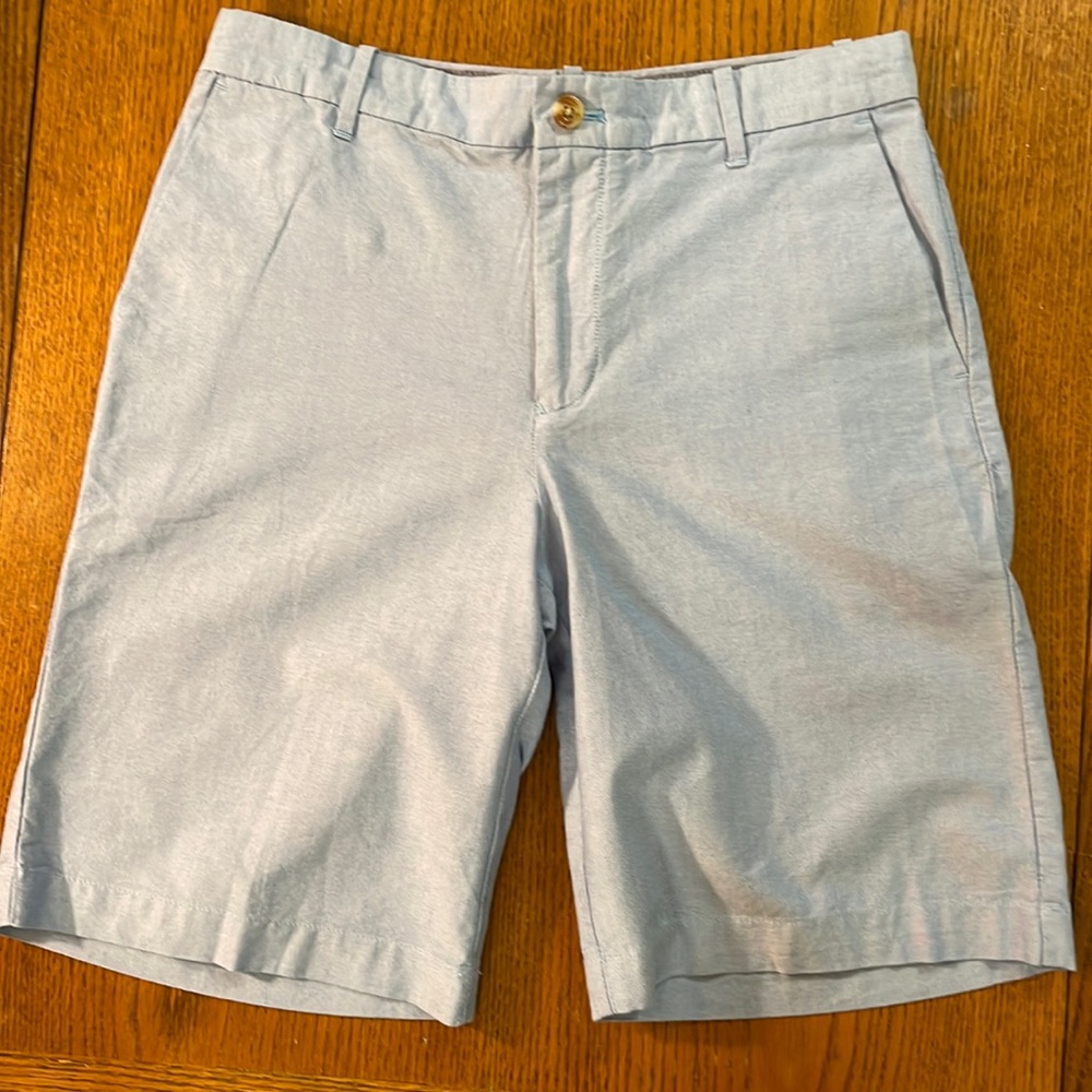 Light blue chambray Izod Bermuda shorts